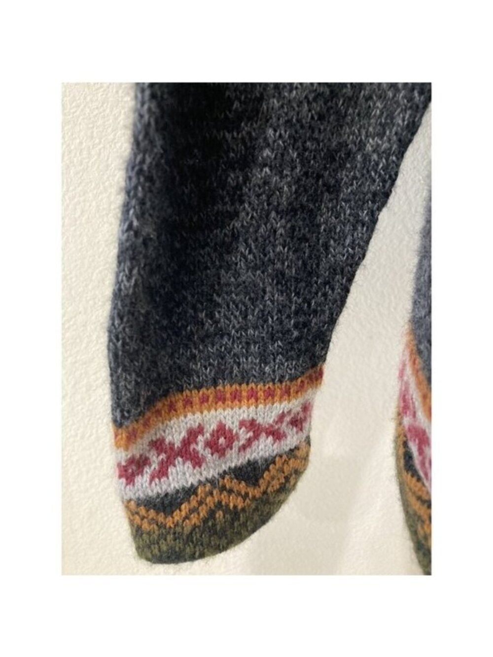 Aylins Peru Alpaca Wool Sweater M Fair Isle Nordic Andean Boho Folk Artisan Knit - Picture 7 of 13